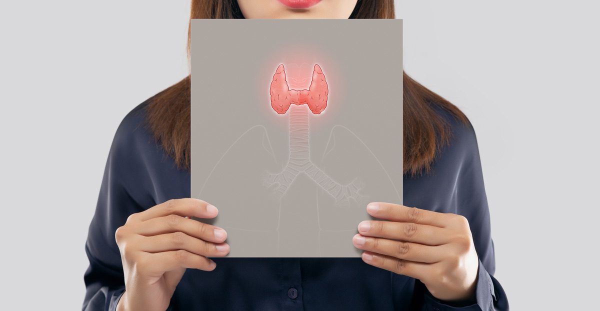 Thyroid-gland-concept-illustration-on-gray-paper